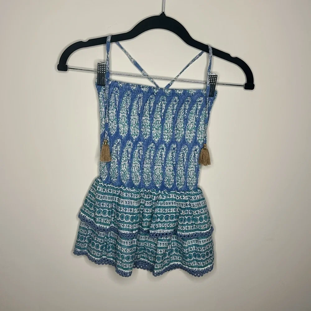 Blue and White Bell Skirt